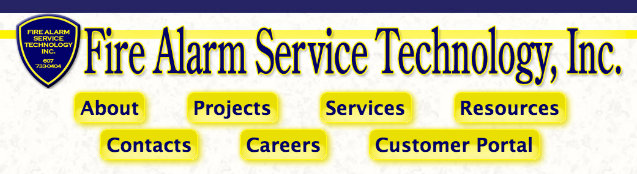 Fast Fire Alarms website example